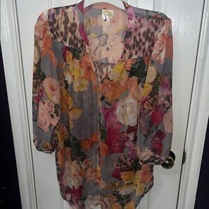 Floral Sheer Blouse